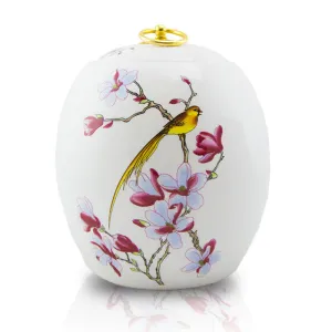 The Bianca Golden Bird Urn