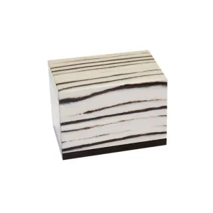 The Hudson Urn in Striped Cream