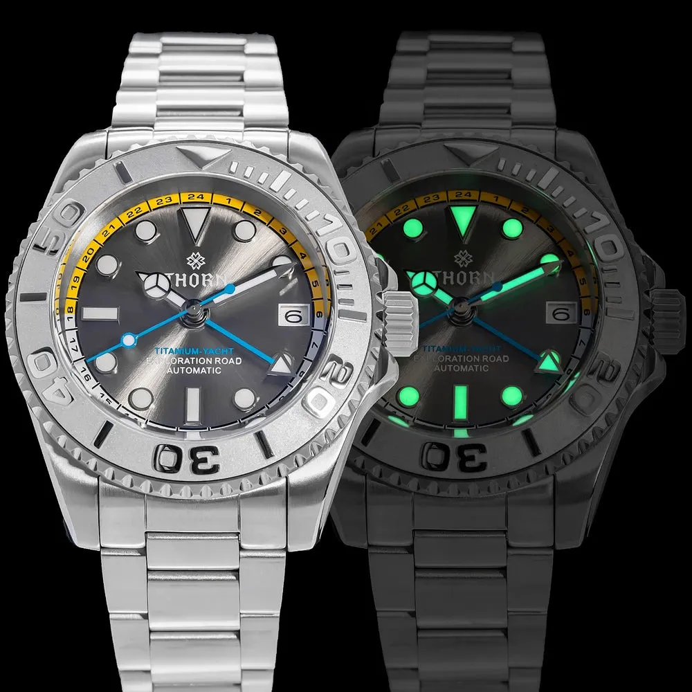 Thorn Titanium Helium Valve NH34 GMT Sub Watch