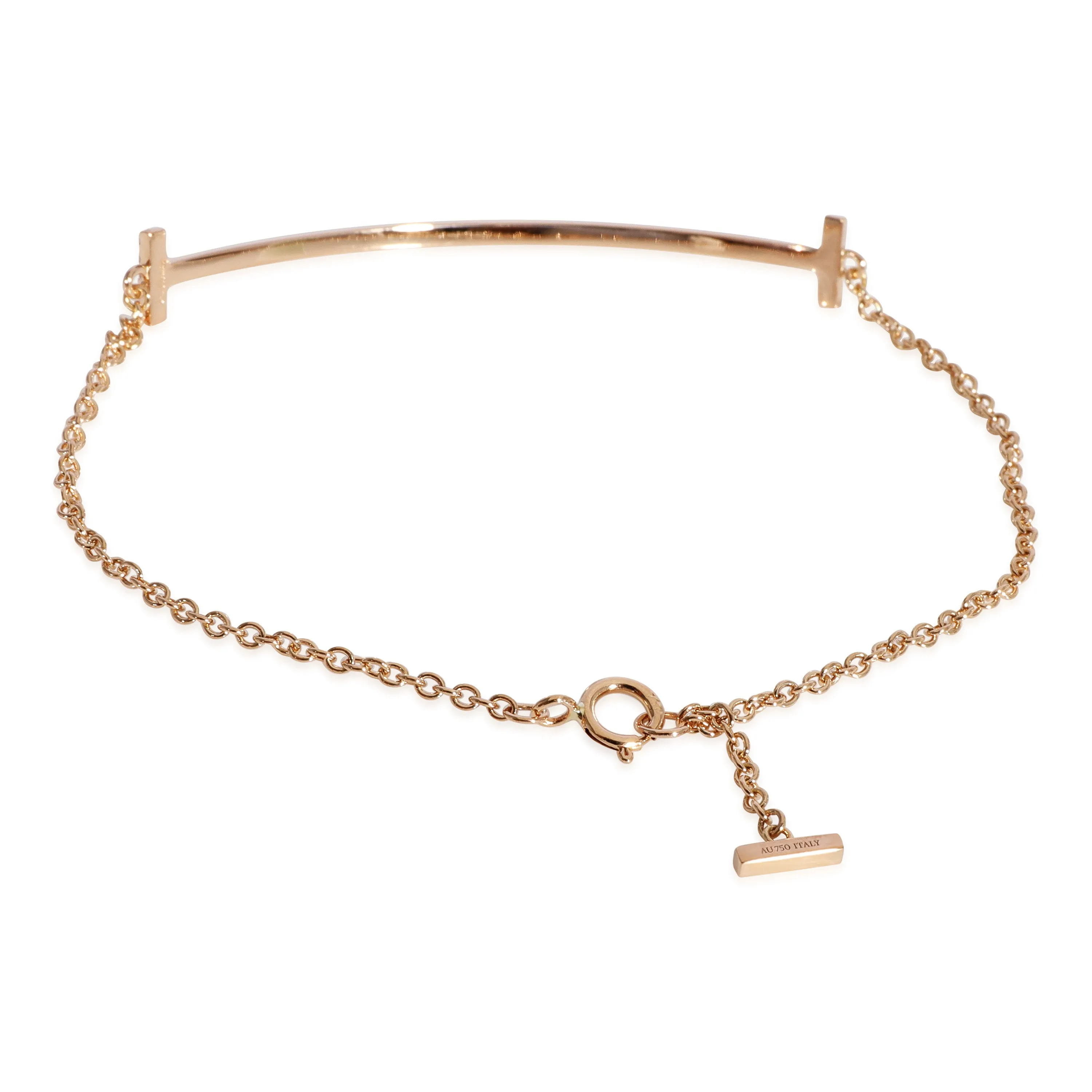 Tiffany & Co. Rose Gold  Tiffany T Smile Bracelet