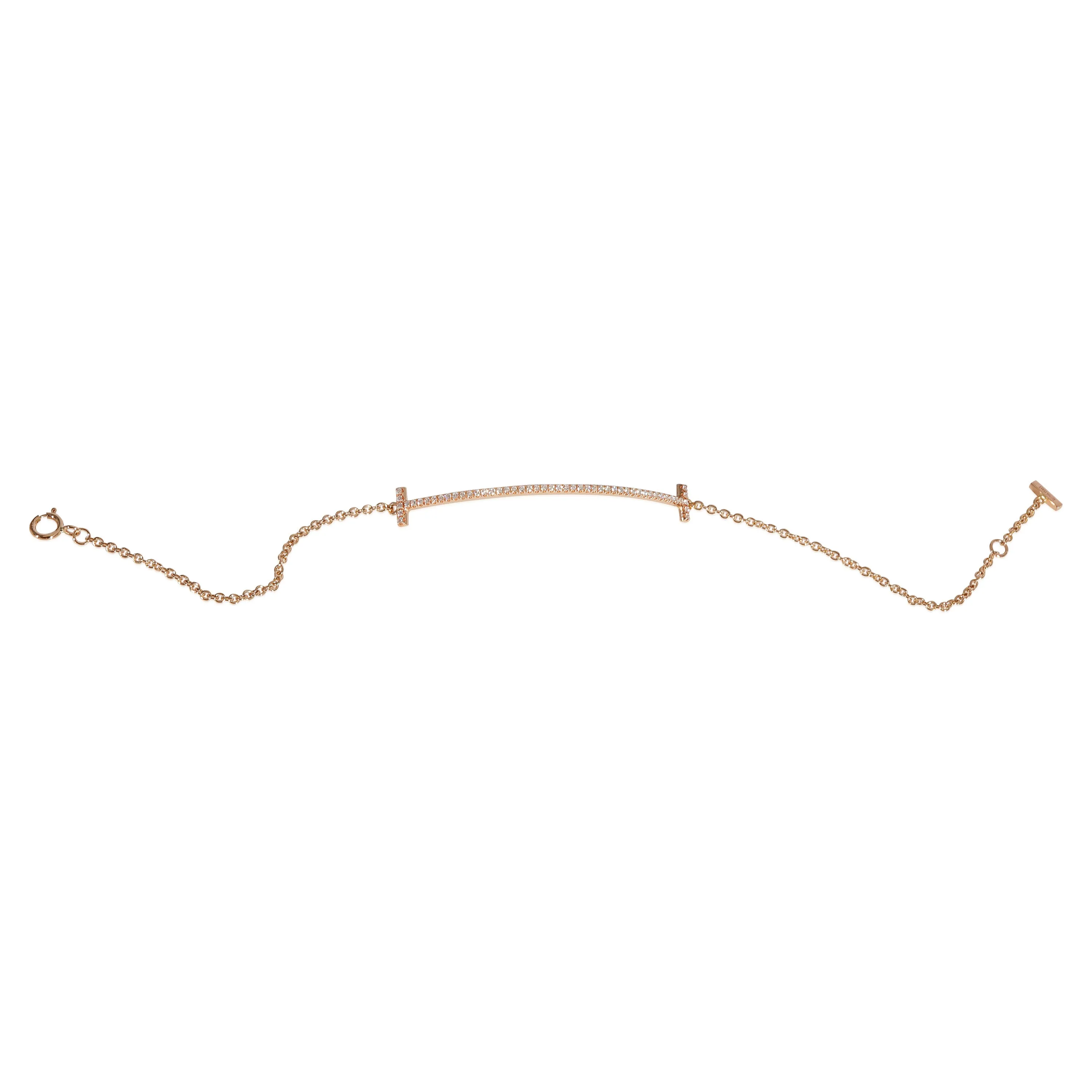 Tiffany & Co. Rose Gold  Tiffany T Smile Bracelet