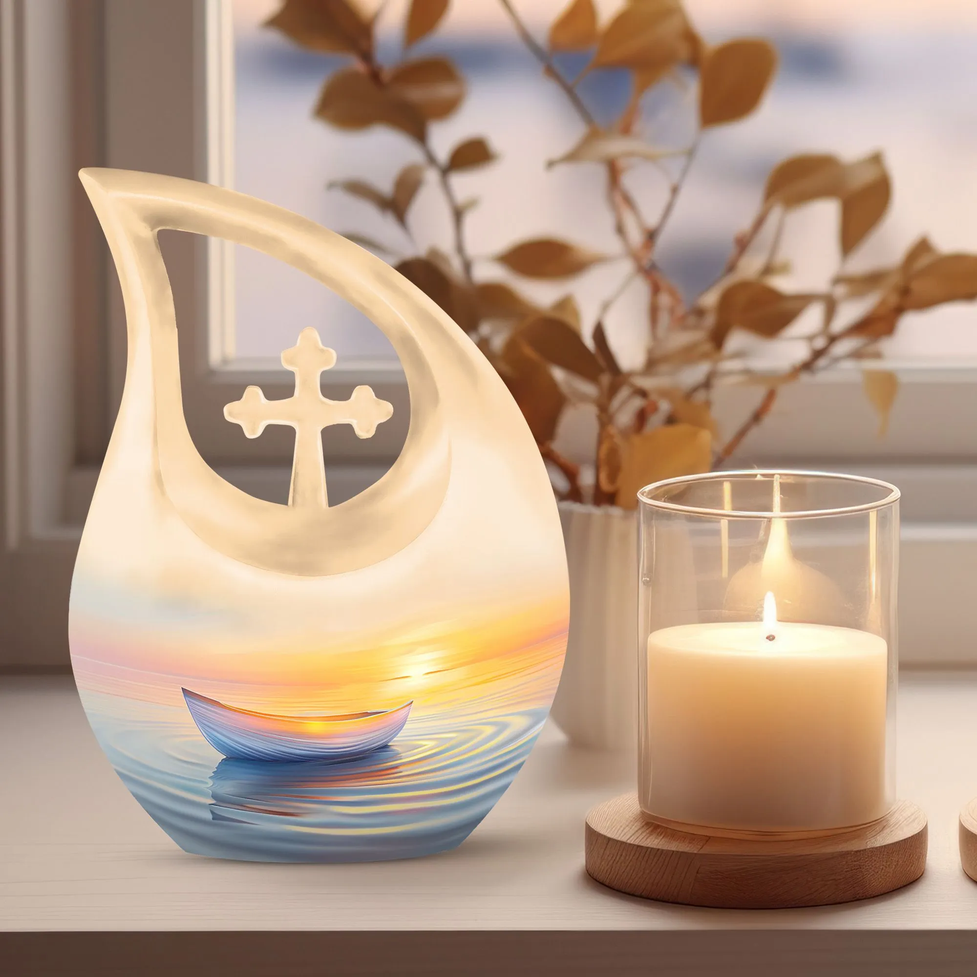 Tranquil Serenity Memorial Urn- Cremation Urn