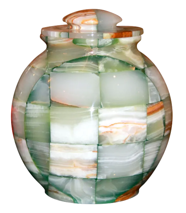 Triumph Onyx Green Marble Urn