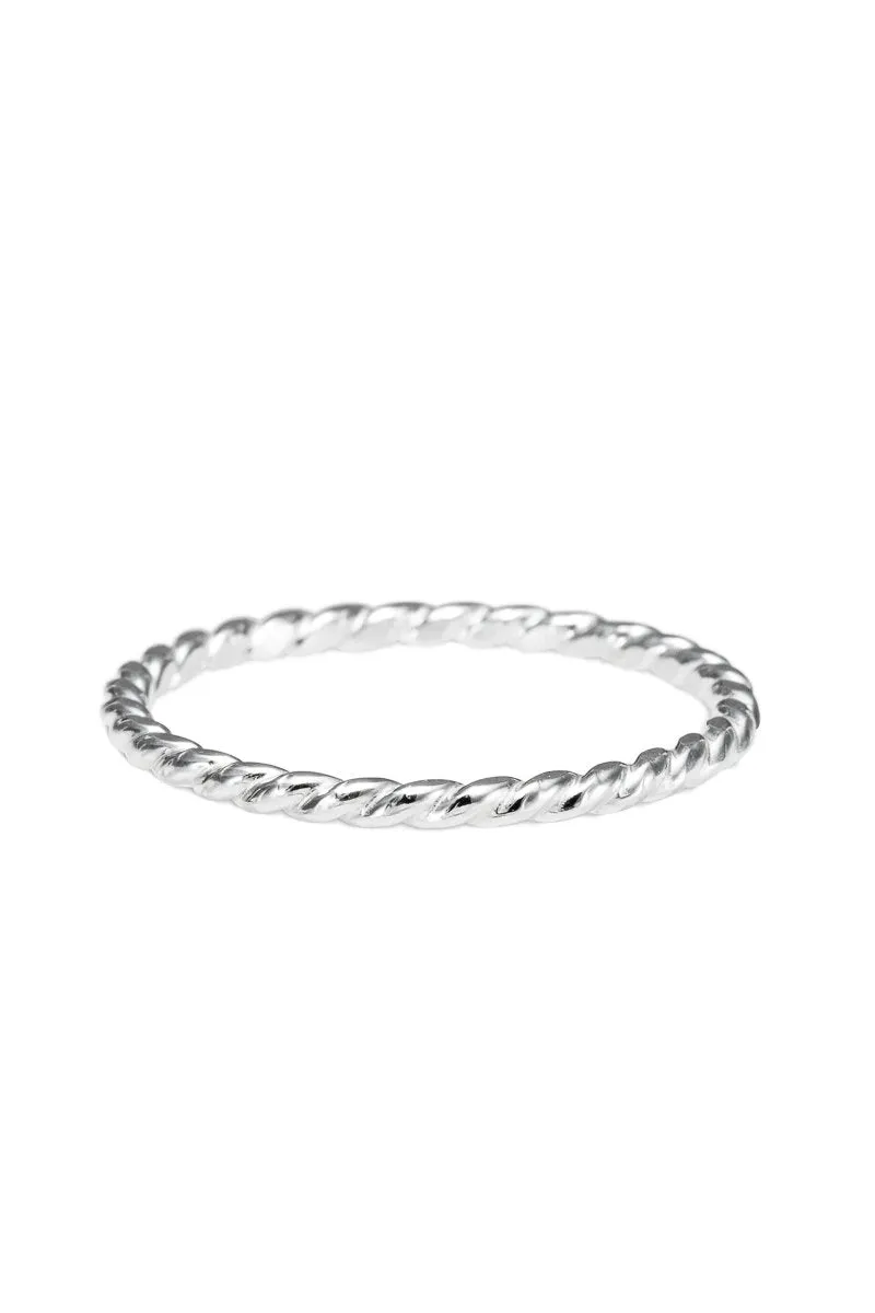 Twisted Stacking Ring • Sterling Silver