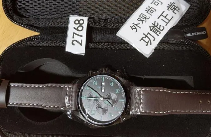 ★US Pre-Owned★Militado 39mm Chronoragph Pilot Watch ML04
