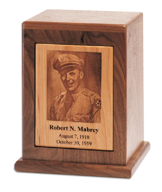 Vision Engraved Photo Cremation Urn
