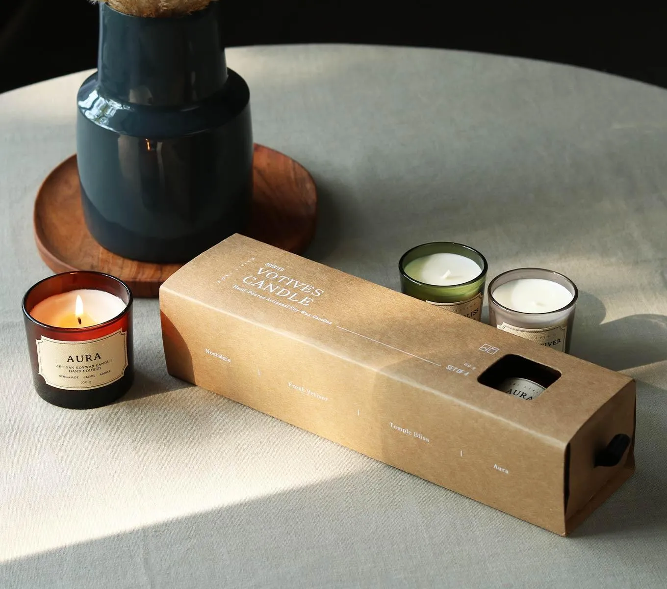 VOTIVE CANDLES - SET OF 4