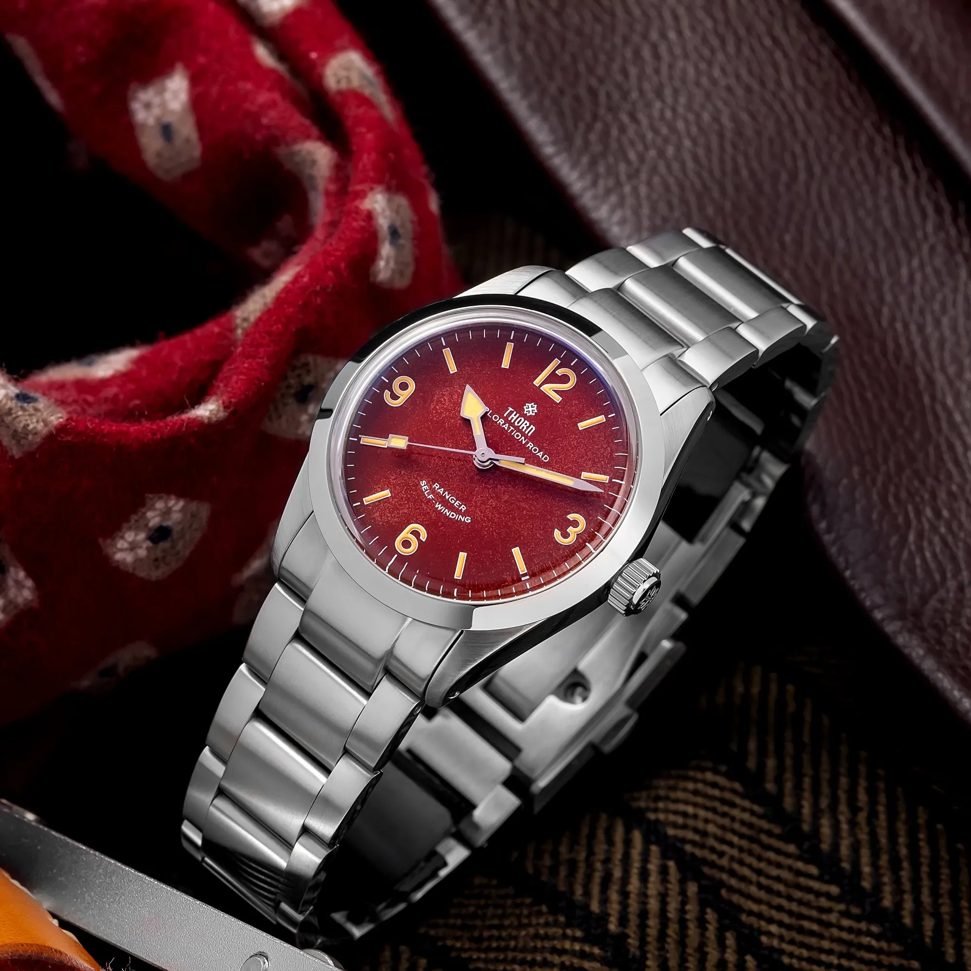 ★Weekly Deal★Thorn 34mm Vintage Mechanical Watch T003