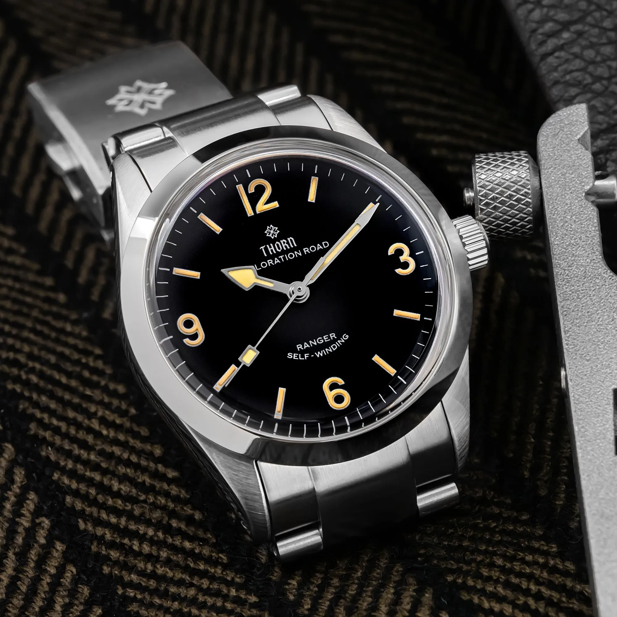 ★Weekly Deal★Thorn 34mm Vintage Mechanical Watch T003