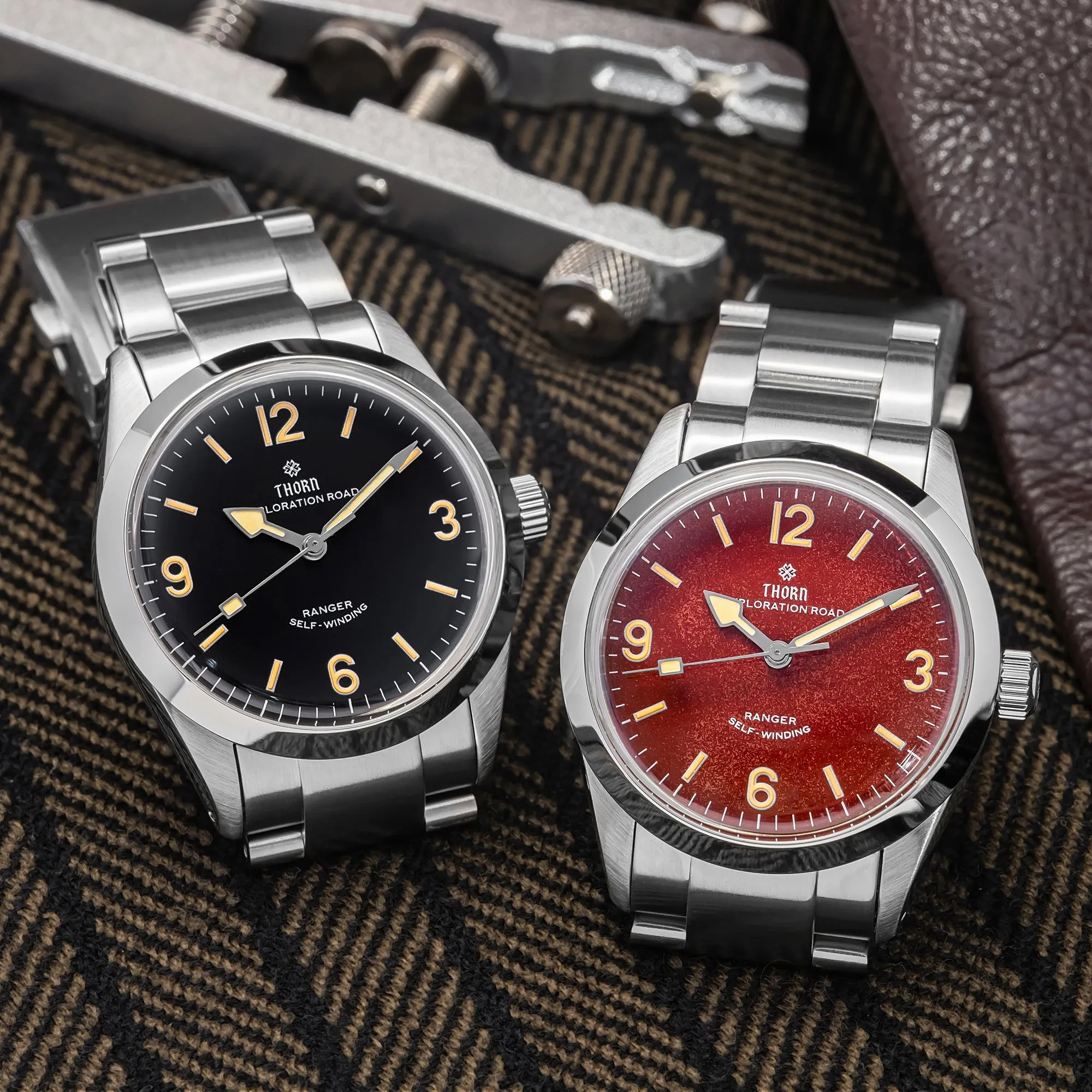 ★Weekly Deal★Thorn 34mm Vintage Mechanical Watch T003