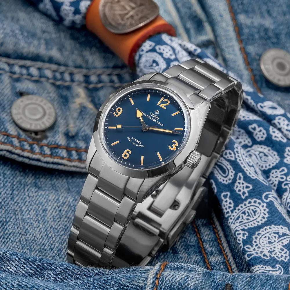 ★Weekly Deal★Thorn 34mm Vintage Mechanical Watch T003