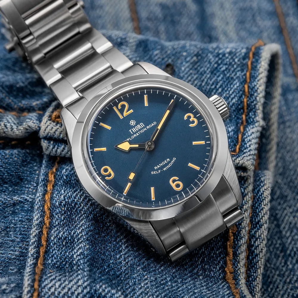 ★Weekly Deal★Thorn 34mm Vintage Mechanical Watch T003