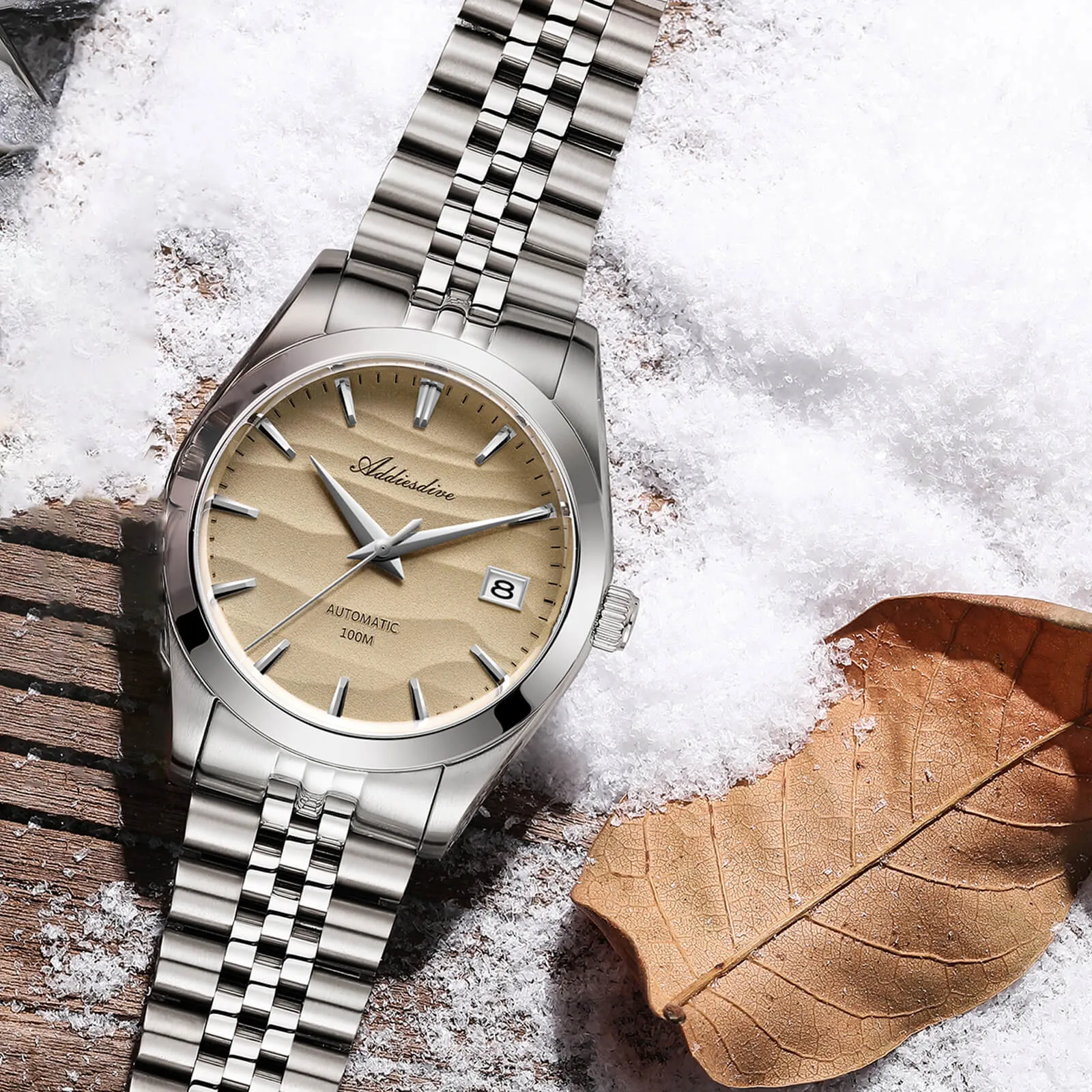 ★WeeklyDeals★Addiesdive 39mm Sand Dial NH35 Mechanical Watch AD2059