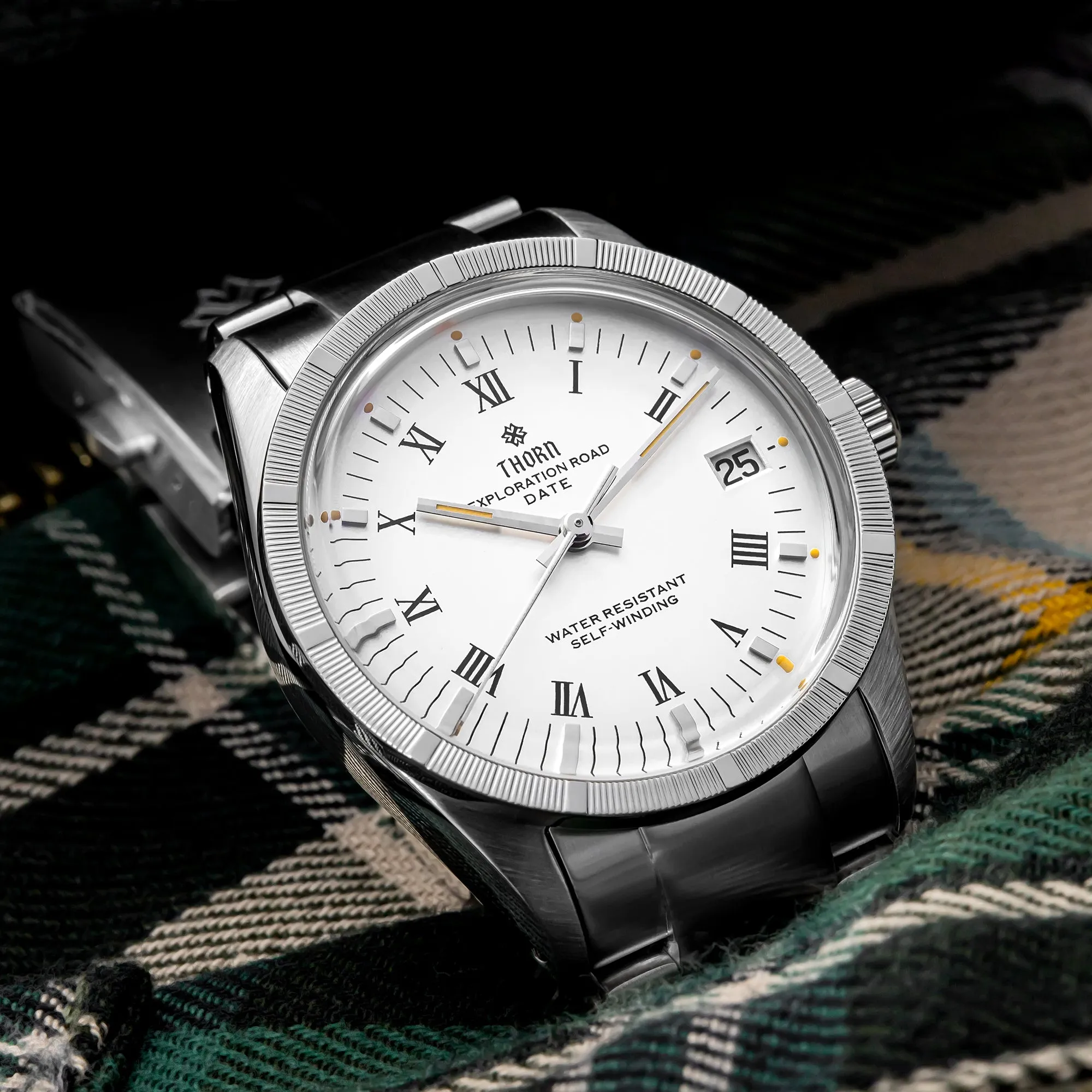 ★WeeklyDeal★Thorn 34mm PT5000 Retro Mechanical Watch T004