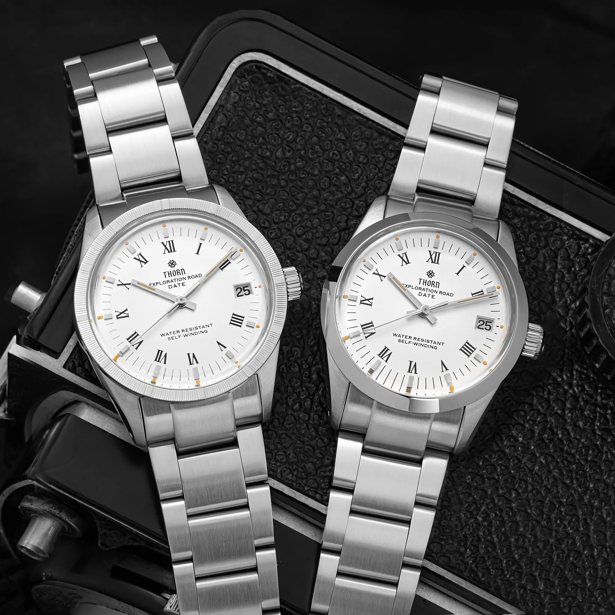 ★WeeklyDeal★Thorn 34mm PT5000 Retro Mechanical Watch T004