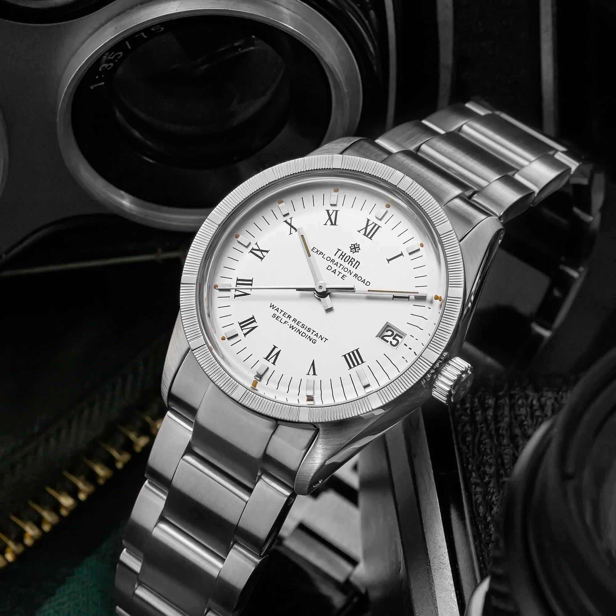 ★WeeklyDeal★Thorn 34mm PT5000 Retro Mechanical Watch T004