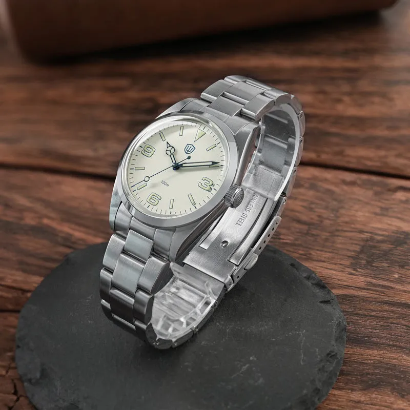 ★WeeklyDeal★Watchdives WD1016 37mm VH31 Explore Men Watch V1