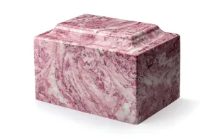 Wild Rose Deluxe Cultured Marble Cremation Urn