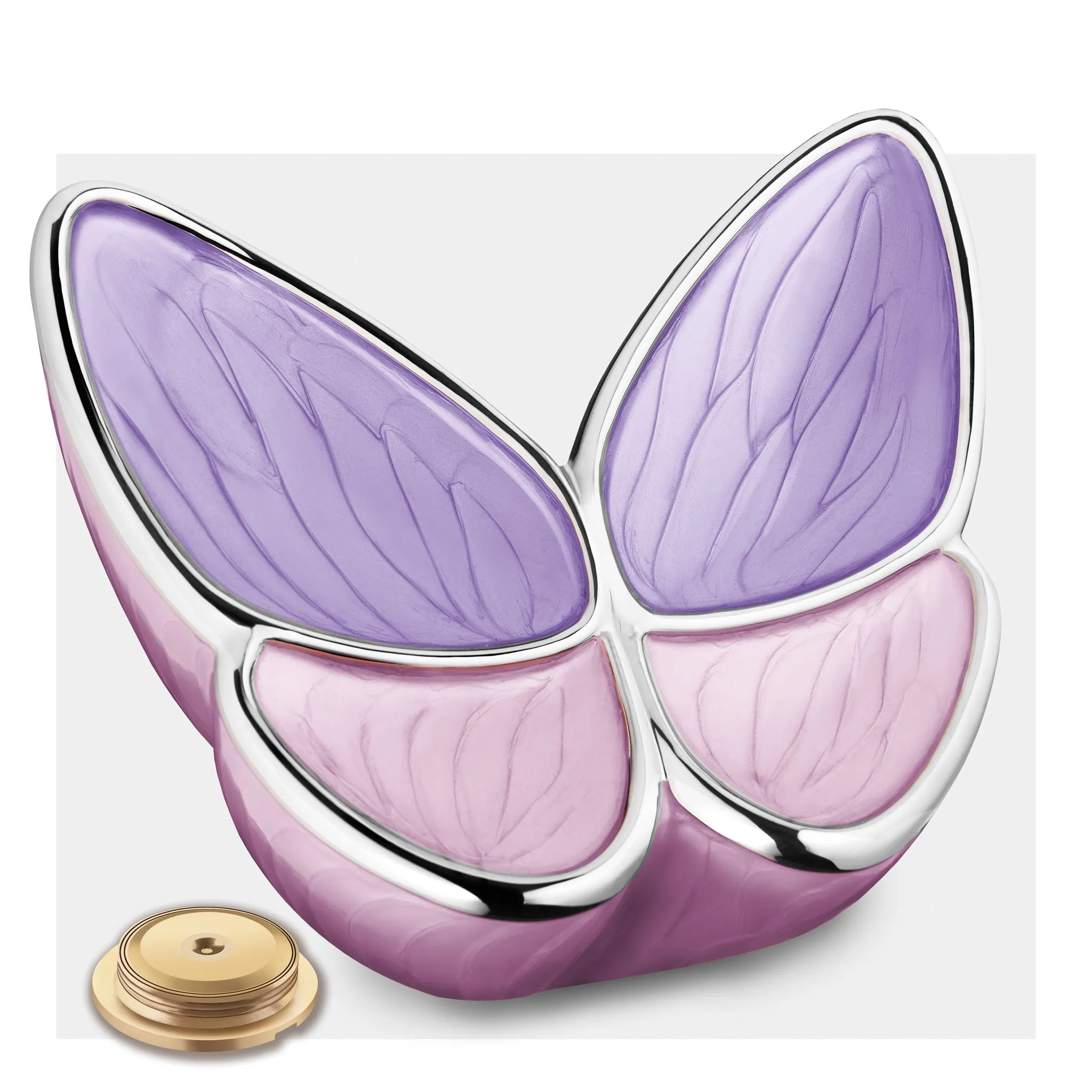 Wings of Hope Butterfly Cremation Urn in Lavender