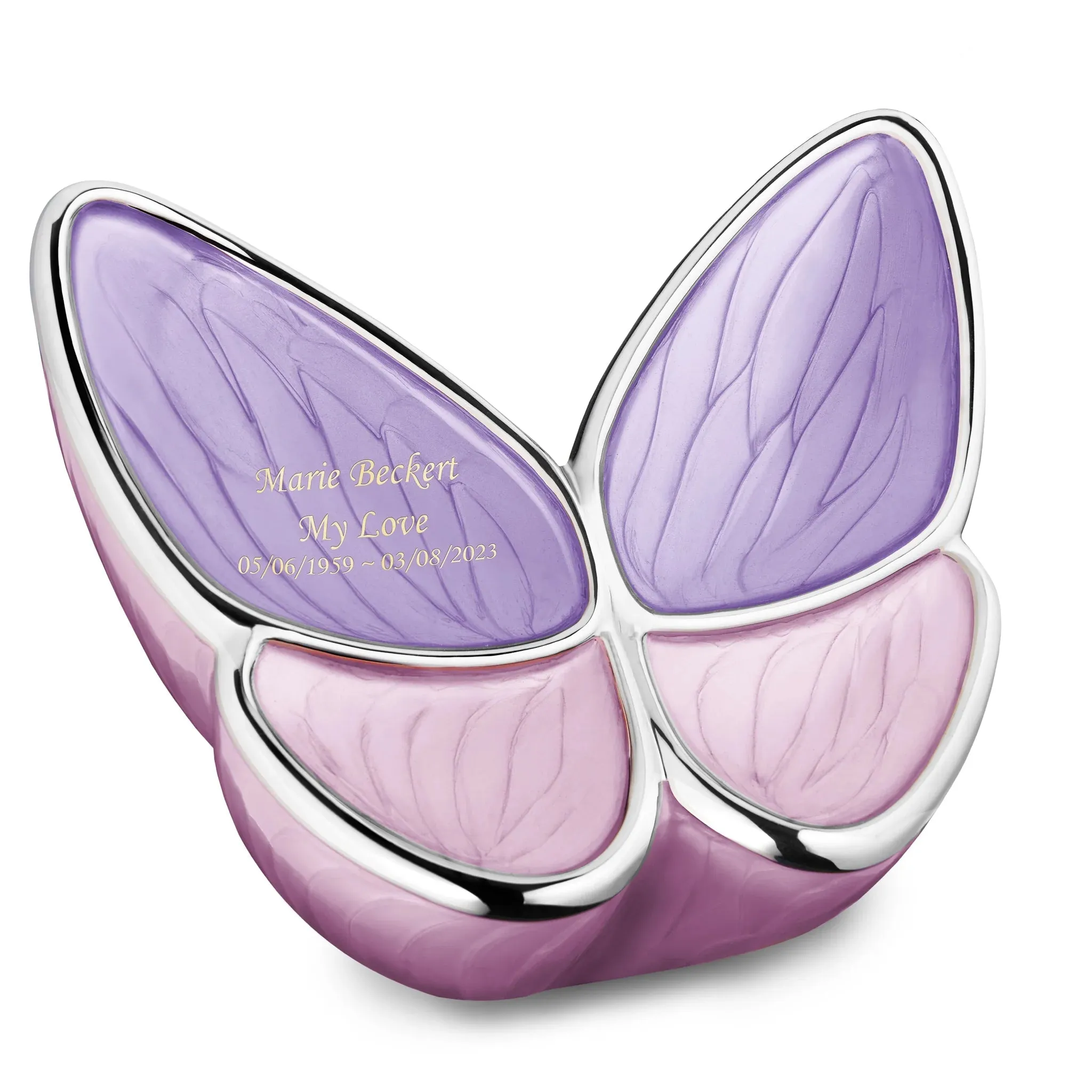 Wings of Hope Butterfly Cremation Urn in Lavender