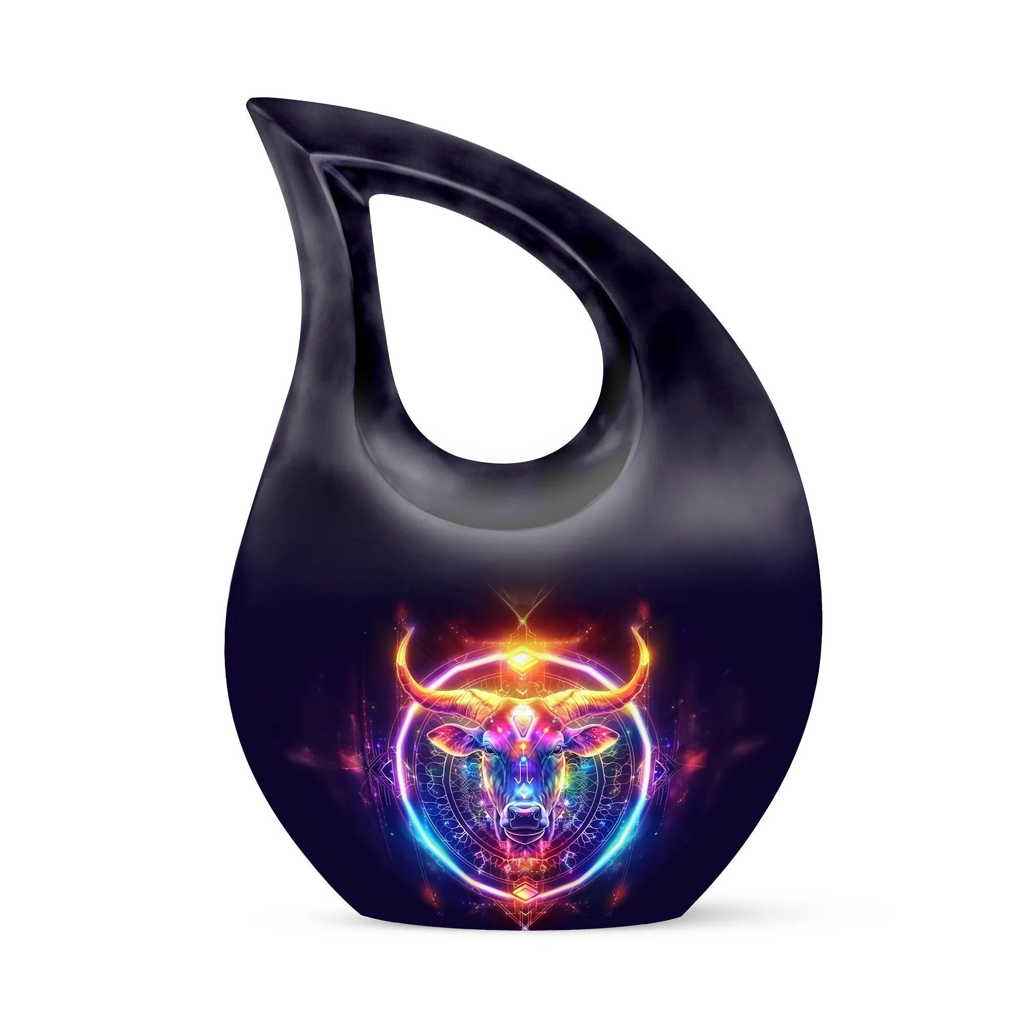 Zodiac Serenity Affordable Burial and Memorial Urn - A celestial